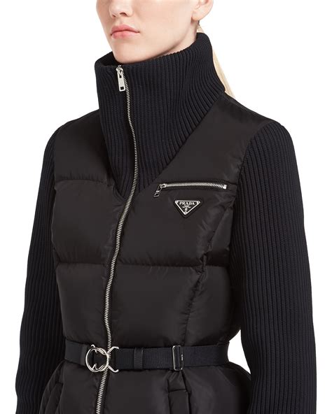 prada puffer jacket womens|Prada puffer jacket ladies.